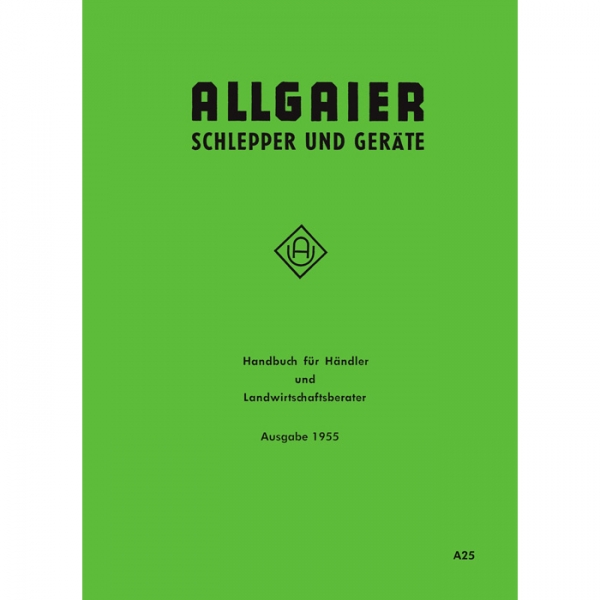 Allgaier Traktor Schlepper Geräte Handbuch